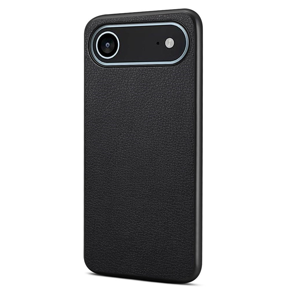 EIDERWOOD iPhone Air Hybrid Plast Deksel med Skinntekstur – Svart