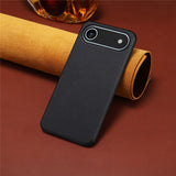 EIDERWOOD iPhone Air Hybrid Plast Deksel med Skinntekstur – Svart