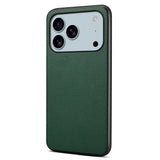 EIDERWOOD iPhone 17 Pro Max Hybrid Plast Deksel med Skinntekstur – Grønn