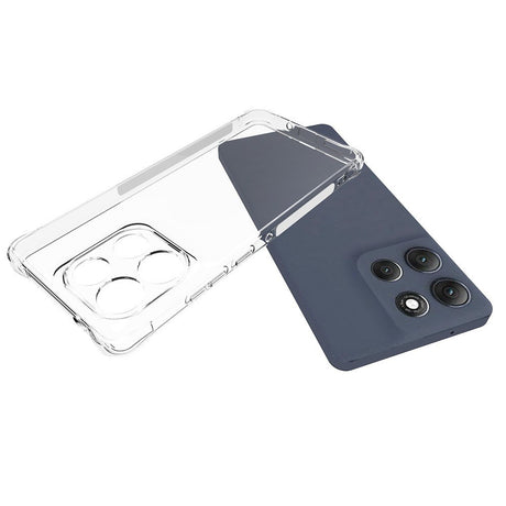 Motorola Moto G86 Power EIDERWOOD Plast Deksel med Støtdempende Hjørner - Gjennomsiktig
