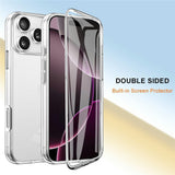EIDERWOOD iPhone 17 Pro Max Hybrid Deksel med Innebygd Skjermbeskytter - Gjennomsiktig