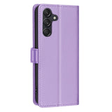 EIDERWOOD Samsung Galaxy S25 FE Kunstskinn Flip Deksel med Stativ & Lommebok - Lilla