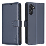 EIDERWOOD Samsung Galaxy S25 FE Kunstskinn Flip Deksel med Stativ & Lommebok - Blå