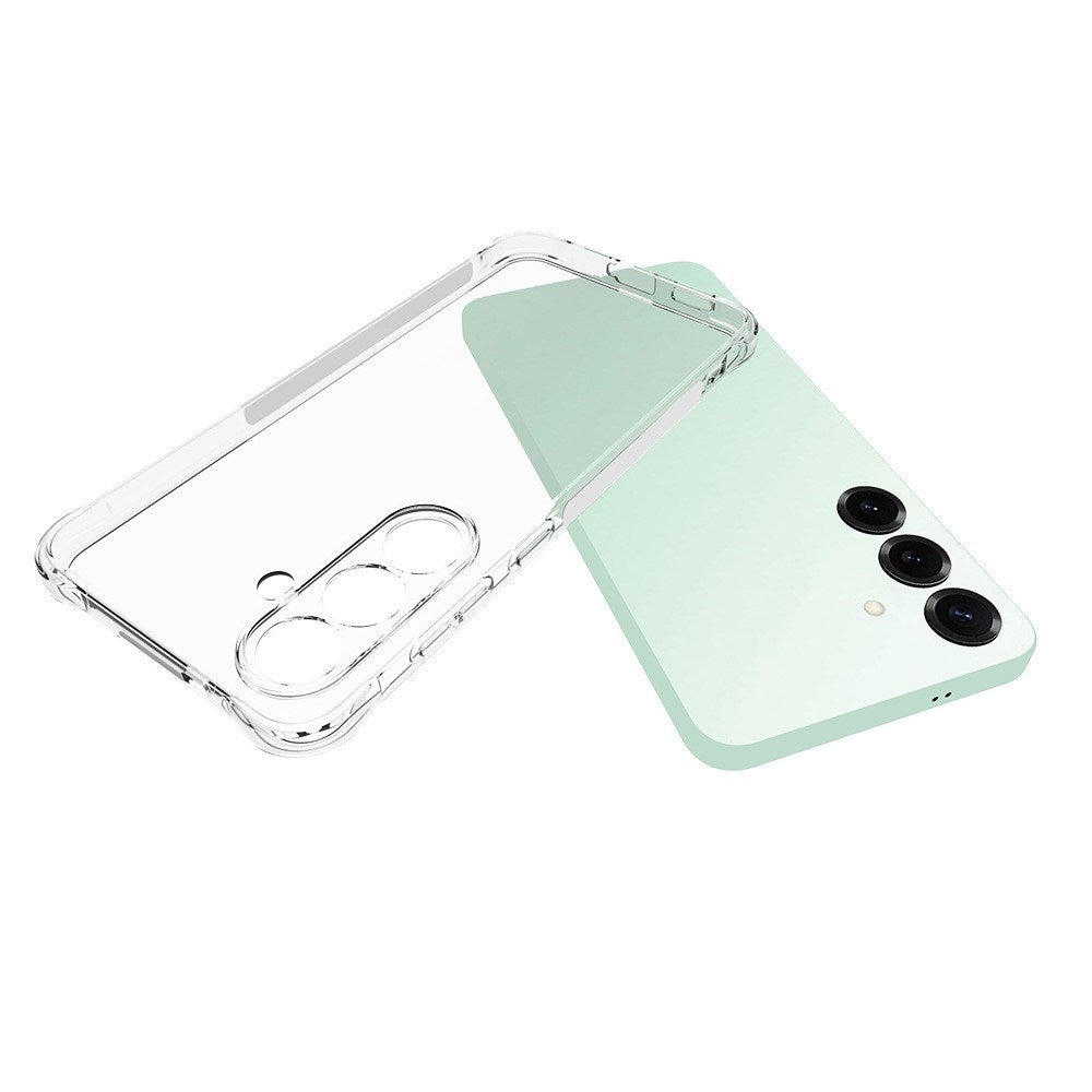 EIDERWOOD Samsung Galaxy S25 FE Fleksibelt Plast Deksel med Forsterkede Hjørner - Gjennomsiktig