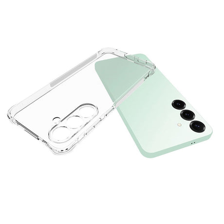 EIDERWOOD Samsung Galaxy S25 FE Fleksibelt Plast Deksel med Forsterkede Hjørner - Gjennomsiktig