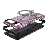 EIDERWOOD iPhone Air Håndverkerdeksel med Magnetisk Kickstand – MagSafe Kompatibel – Rosa