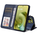 EIDERWOOD Motorola Moto G86 / G86 Power Kunstskinn Flip Deksel m. Strop - Blå