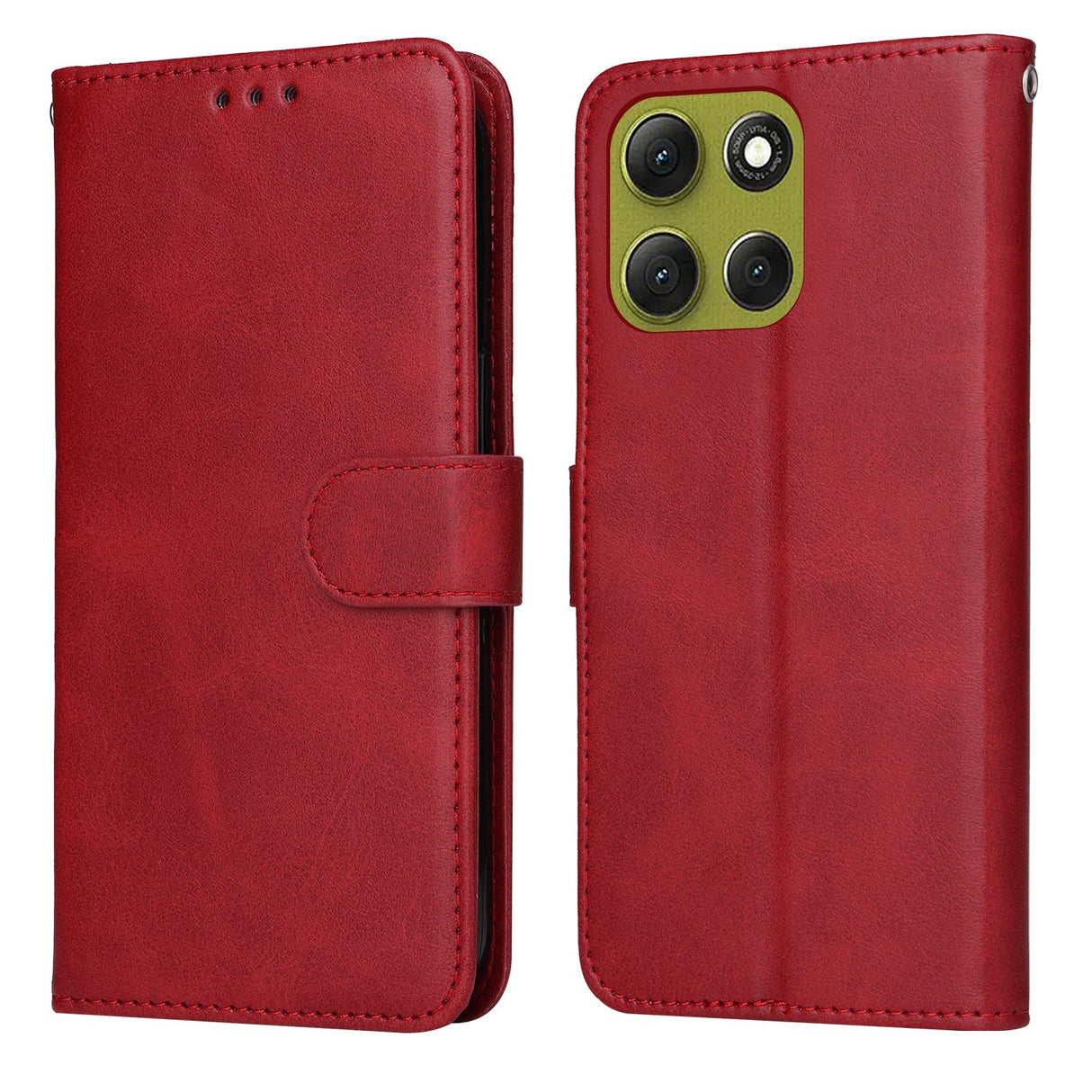 EIDERWOOD Motorola Moto G86 / G86 Power Kunstskinn Flip Deksel m. Strop - Rød