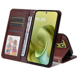EIDERWOOD Motorola Moto G86 / G86 Power Kunstskinn Flip Deksel m. Strop - Brun