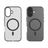 EIDERWOOD iPhone 17 Hybrid Plast Deksel – MagSafe Kompatibel – Matt Gjennomsiktig / Svart