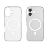 EIDERWOOD iPhone 17 Hybrid Plast Deksel – MagSafe Kompatibel – Matt Gjennomsiktig / Hvit