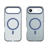 EIDERWOOD iPhone Air Hybrid Plast Deksel – MagSafe Kompatibel – Matt Gjennomsiktig / Mørk Blå