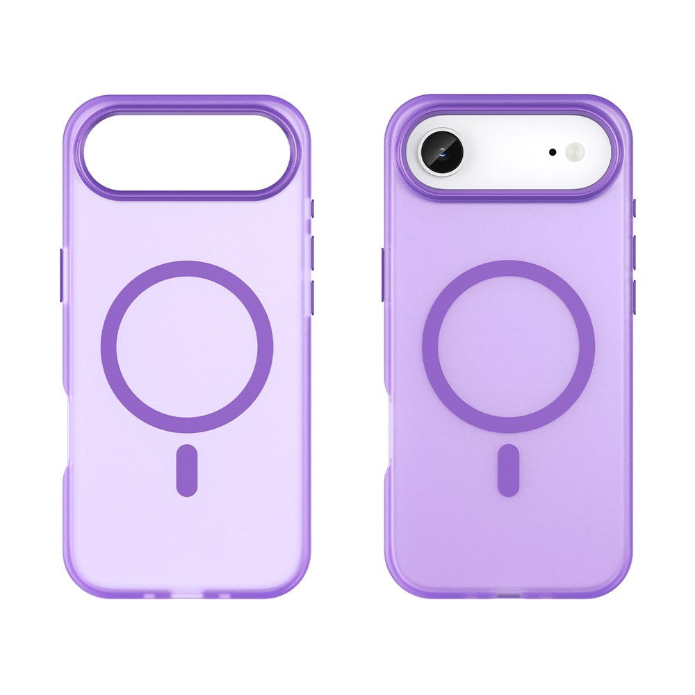 EIDERWOOD iPhone Air Hybrid Plast Deksel – MagSafe Kompatibel – Matt Gjennomsiktig / Lilla