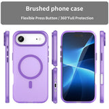 EIDERWOOD iPhone Air Hybrid Plast Deksel – MagSafe Kompatibel – Matt Gjennomsiktig / Lilla