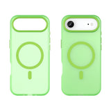 EIDERWOOD iPhone Air Hybrid Plast Deksel – MagSafe Kompatibel – Matt Gjennomsiktig / Grønn