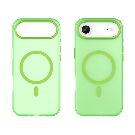 EIDERWOOD iPhone Air Hybrid Plast Deksel – MagSafe Kompatibel – Matt Gjennomsiktig / Grønn