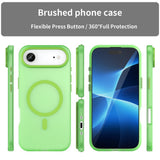 EIDERWOOD iPhone Air Hybrid Plast Deksel – MagSafe Kompatibel – Matt Gjennomsiktig / Grønn