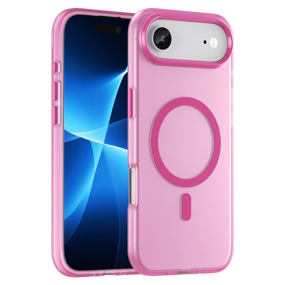 EIDERWOOD iPhone Air Hybrid Plast Deksel – MagSafe Kompatibel – Matt Gjennomsiktig / Rosa