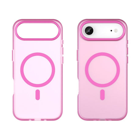 EIDERWOOD iPhone Air Hybrid Plast Deksel – MagSafe Kompatibel – Matt Gjennomsiktig / Rosa
