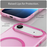 EIDERWOOD iPhone Air Hybrid Plast Deksel – MagSafe Kompatibel – Matt Gjennomsiktig / Rosa