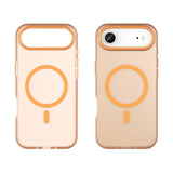 EIDERWOOD iPhone Air Hybrid Plast Deksel – MagSafe Kompatibel – Matt Gjennomsiktig / Oransje