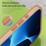EIDERWOOD iPhone Air Hybrid Plast Deksel – MagSafe Kompatibel – Matt Gjennomsiktig / Oransje