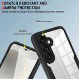 EIDERWOOD Samsung Galaxy S25 FE 2-i-1 Plast Deksel m. Innebygd Skjermbeskyttelse - Svart
