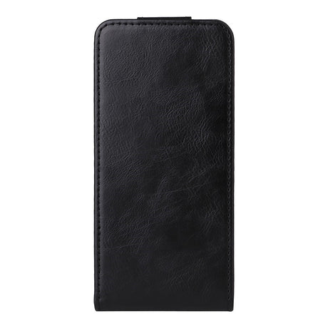 EIDERWOOD Motorola Moto G86 Power Vertikal Kunstskinn Flip Deksel m. Kortholder & Ståfunksjon - Svart