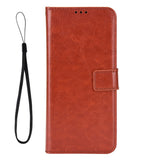 EIDERWOOD Motorola Moto G86 Power Kunstskinn Flip Deksel med Kortholder & Ståfunksjon - Brun