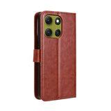 EIDERWOOD Motorola Moto G86 Power Kunstskinn Flip Deksel med Kortholder & Ståfunksjon - Brun