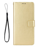 EIDERWOOD Motorola Moto G86 Power Kunstskinn Flip Deksel med Kortholder & Ståfunksjon - Gull