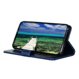 EIDERWOOD Motorola Moto G56 Kunstskinn Flip Deksel m. Kortholder & Ståfunksjon - Blå