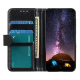 EIDERWOOD Motorola Moto G56 Kunstskinn Flip Deksel m. Kortholder & Ståfunksjon - Svart
