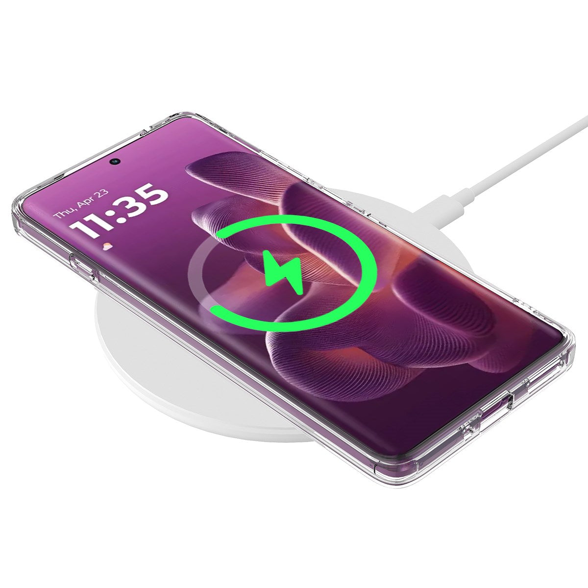EIDERWOOD Motorola Edge 60 Pro Hybrid Deksel - MagSafe Kompatibel - Gjennomsiktig