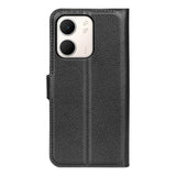 OPPO A5x (5G) / OPPO A5x (4G) EIDERWOOD Kunstskinn Flip Deksel med Kortholder & Ståfunksjon - Svart