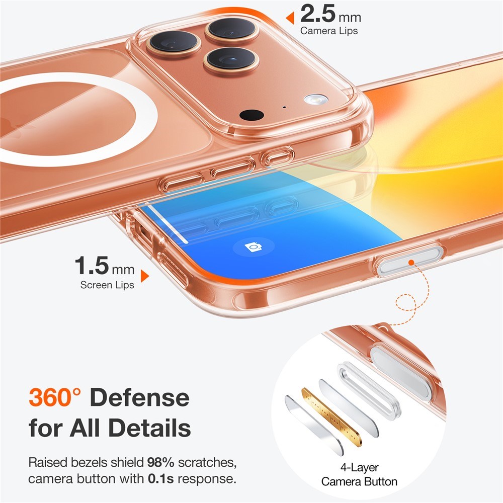 TORRAS iPhone 17 Pro Max Guardian Magnetic Hybrid Deksel - MagSafe Kompatibel - Blå