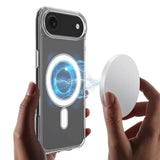 iPhone Air Hybrid Deksel inkl. 2 x Skjermbeskyttere - MagSafe Kompatibel - Gjennomsiktig / Hvit