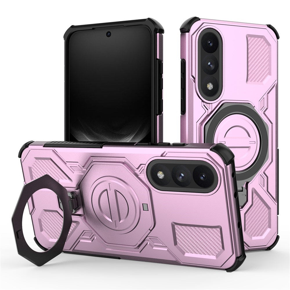 EIDERWOOD OnePlus Nord 5 Hybrid Håndverker Deksel m. Kickstand - MagSafe Kompatibel - Rosa