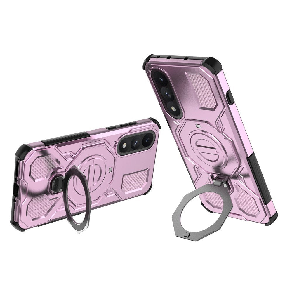 EIDERWOOD OnePlus Nord 5 Hybrid Håndverker Deksel m. Kickstand - MagSafe Kompatibel - Rosa