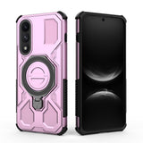EIDERWOOD OnePlus Nord 5 Hybrid Håndverker Deksel m. Kickstand - MagSafe Kompatibel - Rosa
