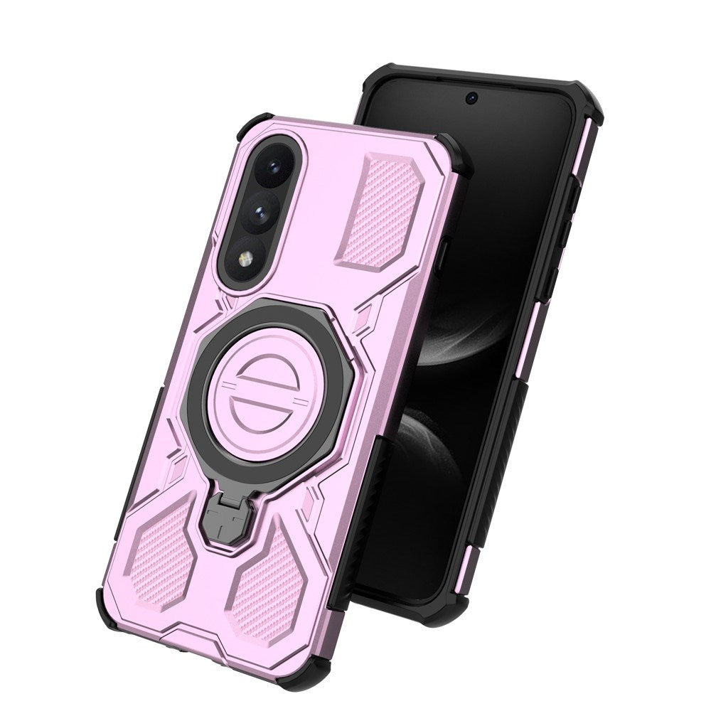 EIDERWOOD OnePlus Nord 5 Hybrid Håndverker Deksel m. Kickstand - MagSafe Kompatibel - Rosa