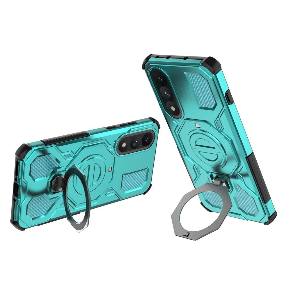 EIDERWOOD OnePlus Nord 5 Hybrid Håndverker Deksel m. Kickstand - MagSafe Kompatibel - Turkis