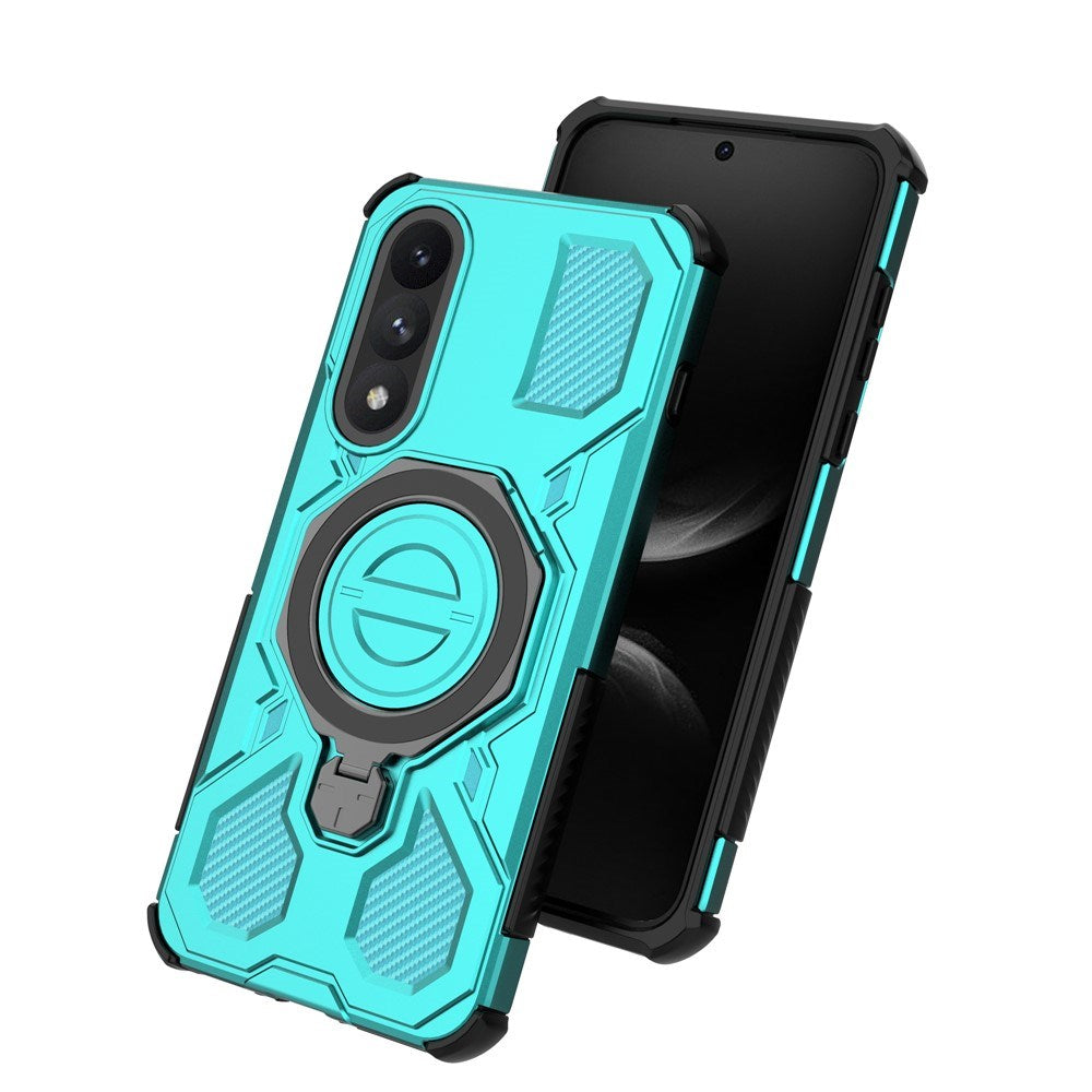 EIDERWOOD OnePlus Nord 5 Hybrid Håndverker Deksel m. Kickstand - MagSafe Kompatibel - Turkis