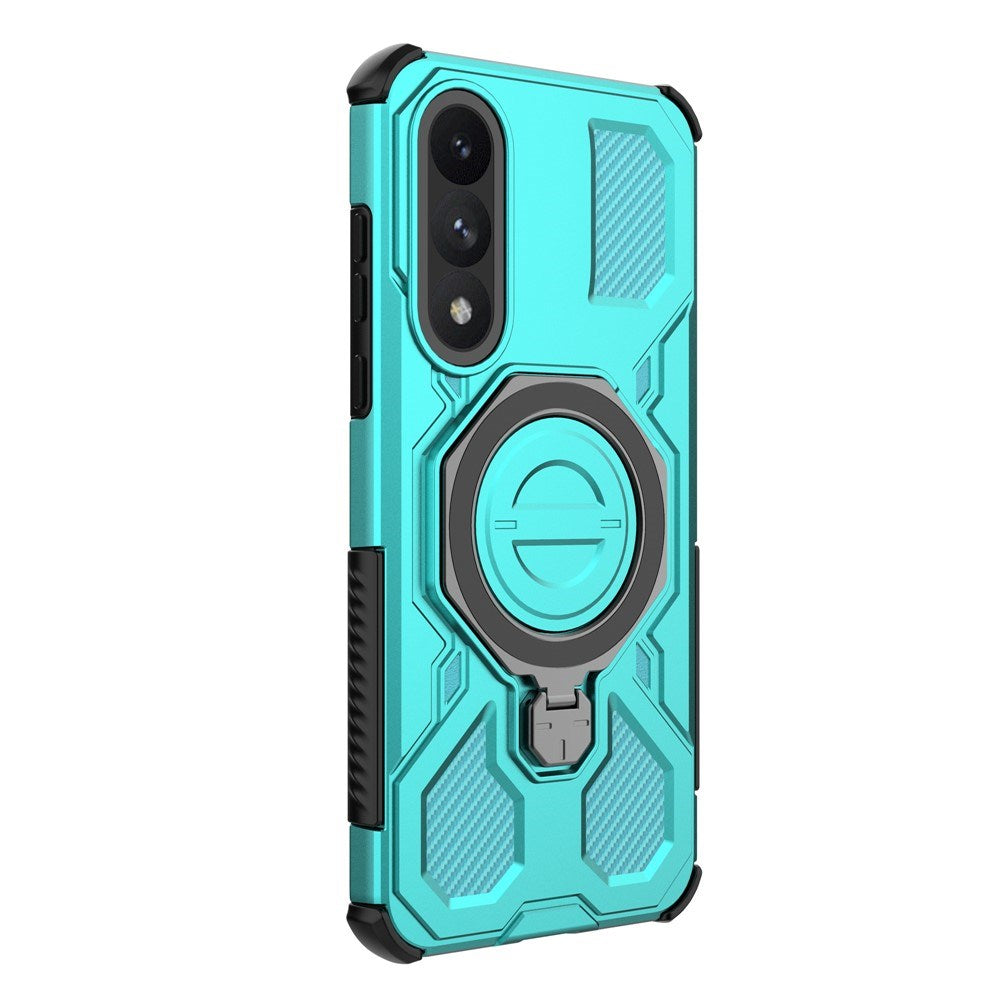 EIDERWOOD OnePlus Nord 5 Hybrid Håndverker Deksel m. Kickstand - MagSafe Kompatibel - Turkis
