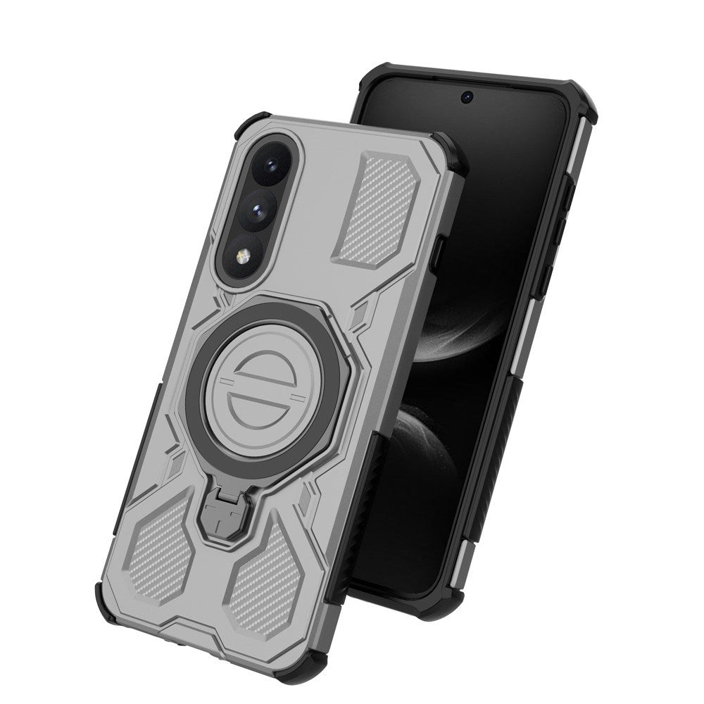 EIDERWOOD OnePlus Nord 5 Hybrid Håndverker Deksel m. Kickstand - MagSafe Kompatibel - Grå