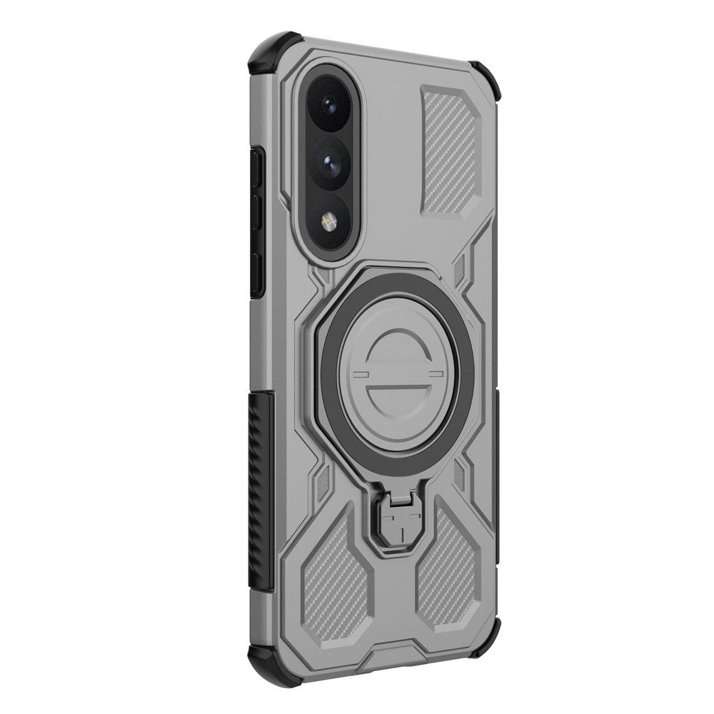 EIDERWOOD OnePlus Nord 5 Hybrid Håndverker Deksel m. Kickstand - MagSafe Kompatibel - Grå