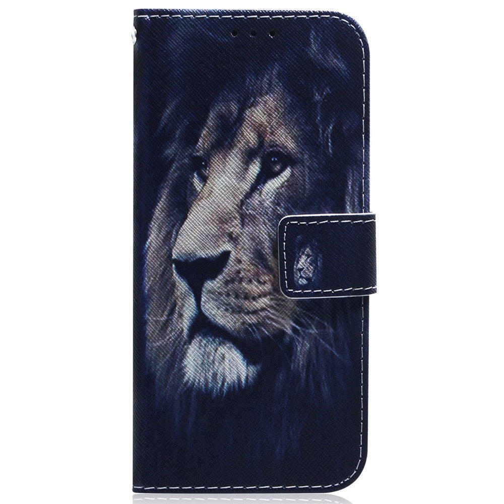 EIDERWOOD Samsung Galaxy S25 FE Kunstskinn Flip Deksel m. Motiv - Løve