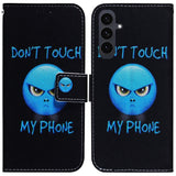 EIDERWOOD Samsung Galaxy S25 FE Kunstskinn Flip Deksel m. Motiv - Don't Touch My Phone