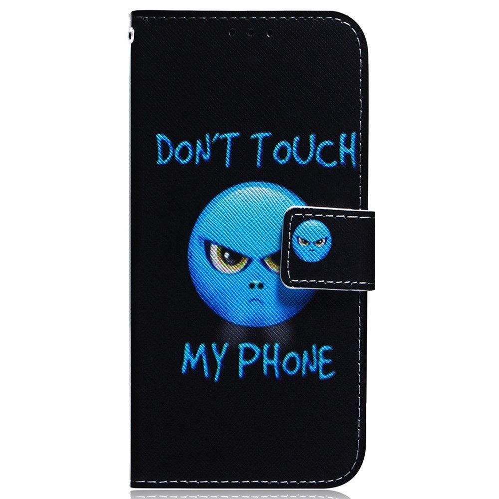 EIDERWOOD Samsung Galaxy S25 FE Kunstskinn Flip Deksel m. Motiv - Don't Touch My Phone