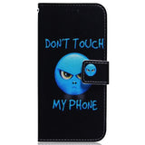 EIDERWOOD Samsung Galaxy S25 FE Kunstskinn Flip Deksel m. Motiv - Don't Touch My Phone